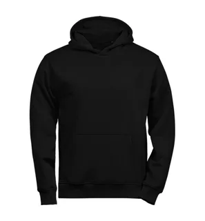 Tee Jays UNLABELED kinderhoodie in Black, voorkant
