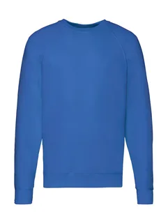 Fruit of the Loom Lichte raglan sweater in Royal, voorkant