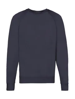Fruit of the Loom Lichte raglan sweater in Deep Navy, voorkant