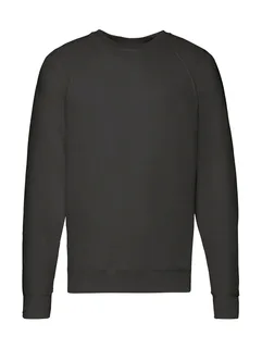 Fruit of the Loom Lichte raglan sweater in Black, voorkant