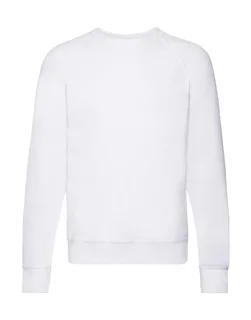 Fruit of the Loom Lichte raglan sweater in White, voorkant