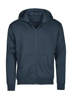 Tee Jays UNLABELED hoodie met volledige rits in Ink, voorkant