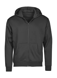 Tee Jays UNLABELED hoodie met volledige rits in Black, voorkant