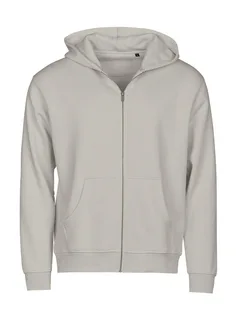 Tee Jays UNLABELED hoodie met volledige rits in Cement, voorkant