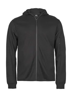 Tee Jays Sporthoodie met volledige rits in Black, voorkant