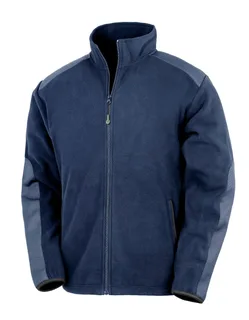 Result Recycled Heavy Duty Work Microfleece in Navy, voorkant