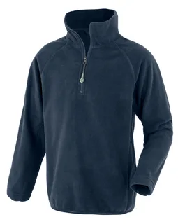 Result Recycled Kids' recycled microfleece top in Navy, voorkant