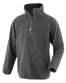 Result Recycled Kids' recycled microfleece top in Grey, voorkant