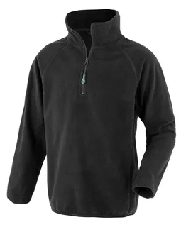 Result Recycled Kids' recycled microfleece top in Black, voorkant