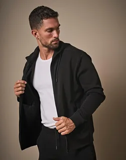 Tee Jays Ribbed interlock full-zip hoodie – foto 3