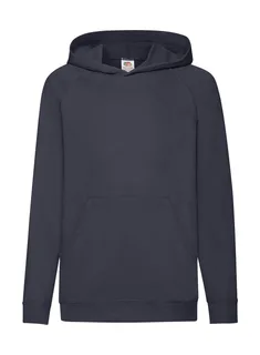 Fruit of the Loom Lichte kinderhoodie in Deep Navy, voorkant