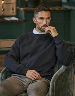 Tee Jays Geribde interlock sweater met ronde hals – foto 1