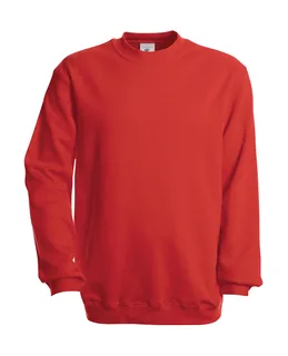 B&C Sweater Set-In - WU600 in Red, voorkant