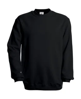 B&C Sweater Set-In - WU600 in Black, voorkant