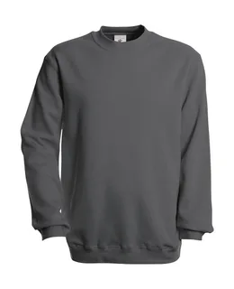 B&C Sweater Set-In - WU600 in Steel Grey, voorkant