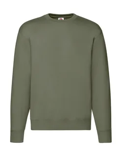 Fruit of the Loom Set-In Sweater in Classic Olive, voorkant