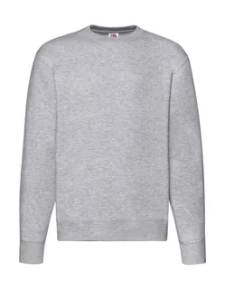Fruit of the Loom Set-In Sweater in Heather Grey, voorkant