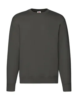 Fruit of the Loom Set-In Sweater in Charcoal, voorkant