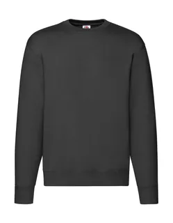 Fruit of the Loom Set-In Sweater in Black, voorkant