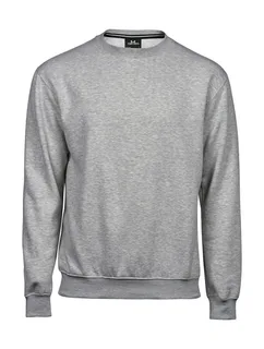 Tee Jays Zware sweater in Heather Grey, voorkant