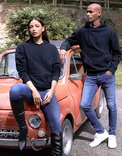 Kustom Kit Piqué hoodie met ritszak – foto 3