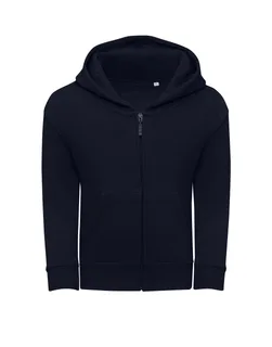 SG Originals dames hoodie met volledige rits in Dark Black, voorkant