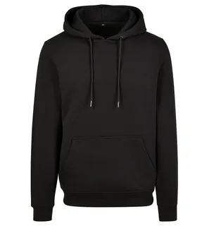 Build Your Brand Premium Hoody in Black, voorkant