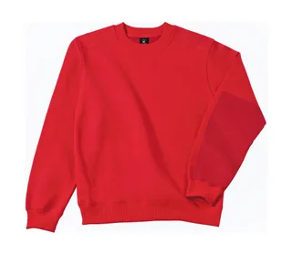 B&C Pro Hero Pro workwear sweater in Red, voorkant