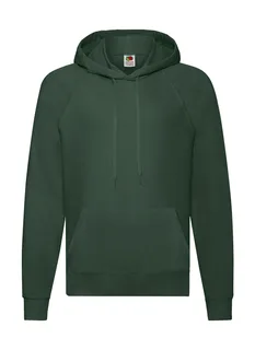 Fruit of the Loom Lichte hoodie in Bottle Green, voorkant