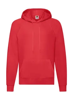 Fruit of the Loom Lichte hoodie in Red, voorkant