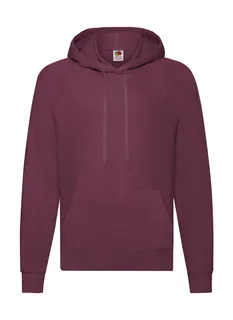 Fruit of the Loom Lichte hoodie in Burgundy, voorkant