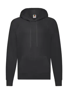 Fruit of the Loom Lichte hoodie in Black, voorkant