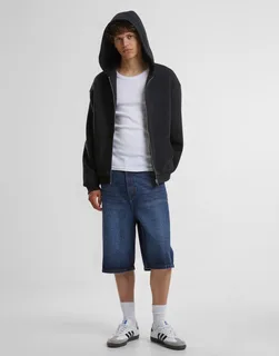 Build Your Brand Fluffy zip hoodie – foto 3