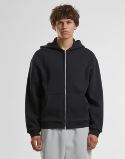 Build Your Brand Fluffy zip hoodie – foto 2