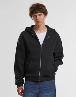 Build Your Brand Fluffy zip hoodie – foto 1