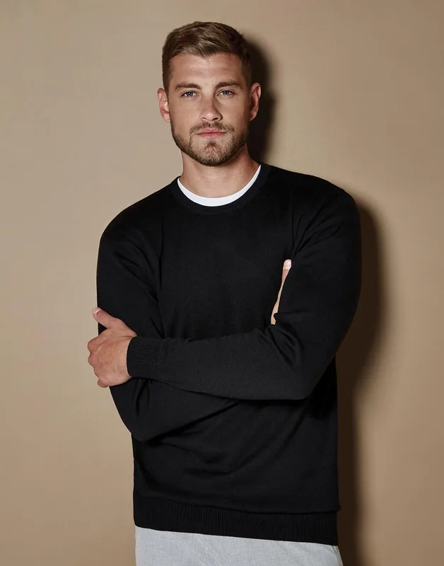 Kustom Kit Arundel sweater met ronde hals, regular fit