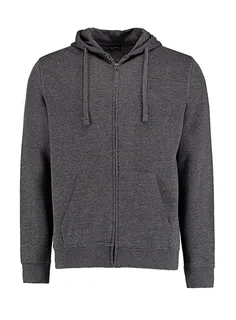 Kustom Kit Zip hoodie Superwash® 60°, regular fit in Dark Grey Marl, voorkant
