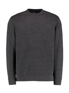 Kustom Kit Sweater Superwash® 60°, regular fit in Dark Grey Marl, voorkant