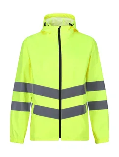 Regatta Professional Pro hi-vis opvouwbaar jack in Yellow, voorkant