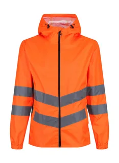 Regatta Professional Pro hi-vis opvouwbaar jack in Orange, voorkant