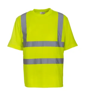 Yoko Fluo T-shirt in Fluo Yellow, voorkant