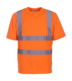 Yoko Fluo T-shirt in Fluo Orange, voorkant