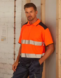 Yoko Tweekleurig hi-vis T-shirt – foto 3