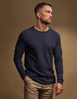 Tee Jays Men's long-sleeved interlock T-shirt – foto 1