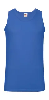 Fruit of the Loom Value Weight Athletic Tanktop in Royal, voorkant