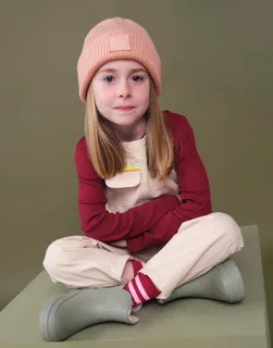 Beechfield Kids' deep cuffed beanie with tonal patch – foto 3