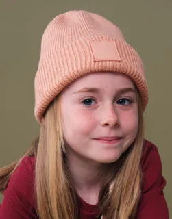 Beechfield Kids' deep cuffed beanie with tonal patch – foto 1