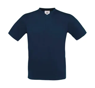 B&C V-neck T-shirt in Navy, voorkant