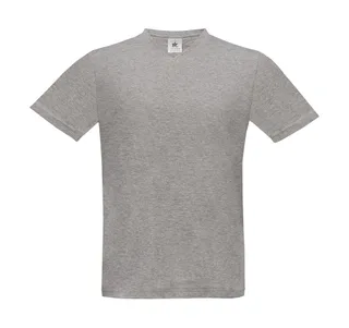 B&C V-neck T-shirt in Sport Grey, voorkant