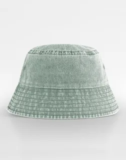 Beechfield Vintage kinder vissershoed in Vintage Sage Green, voorkant